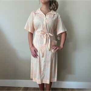 BNWT 1960s Vintage Rockabilly Shirt House Dress by Carolina Maid sz 22.5